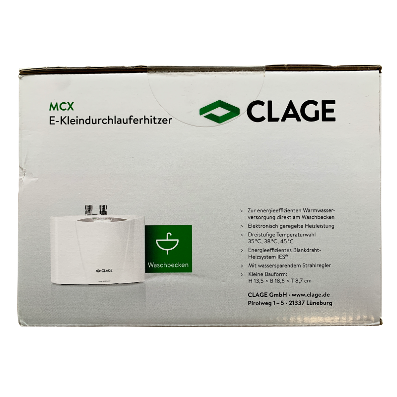 ✔Clage Kleindurchlauferhitzer MCX3 (1500-15003) 3,5KW/230V✔NEU&OVP✔